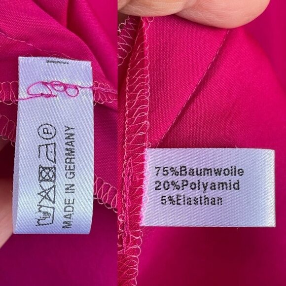 Maison common hot pink shirt wrap dress size 38/6 - Picture 16 of 16